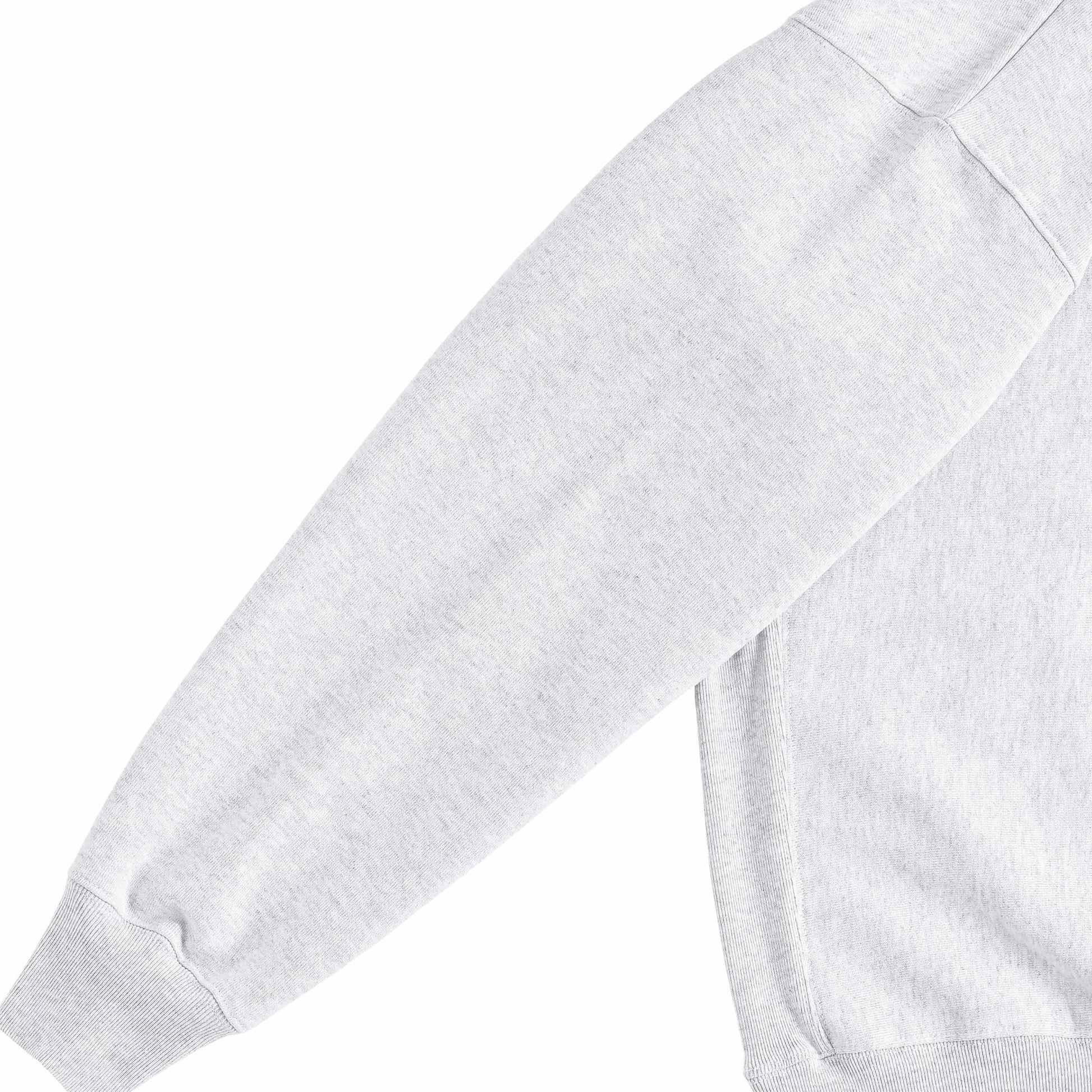 Cuun Nov.2014 Fleece-Lined Sweatshirt with Side Rib Panels ash image