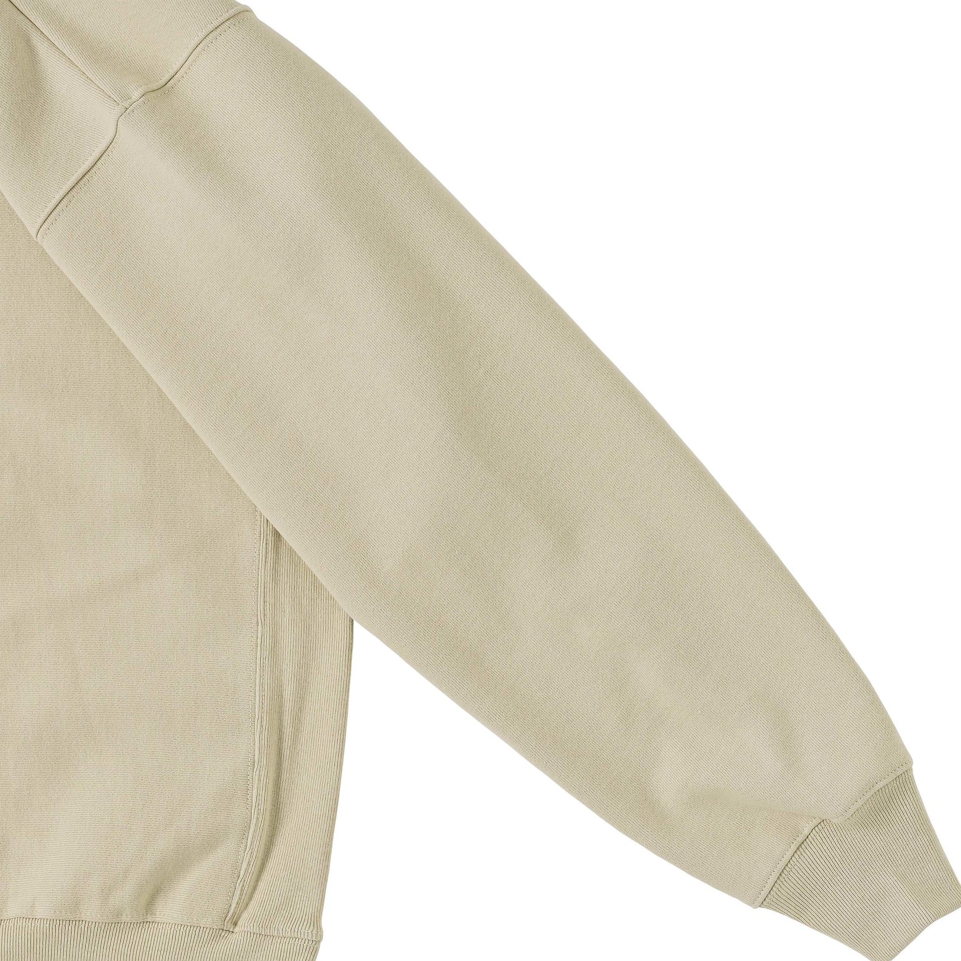 Cuun Nov.2014 Fleece-Lined Sweatshirt with Side Rib Panels beige image