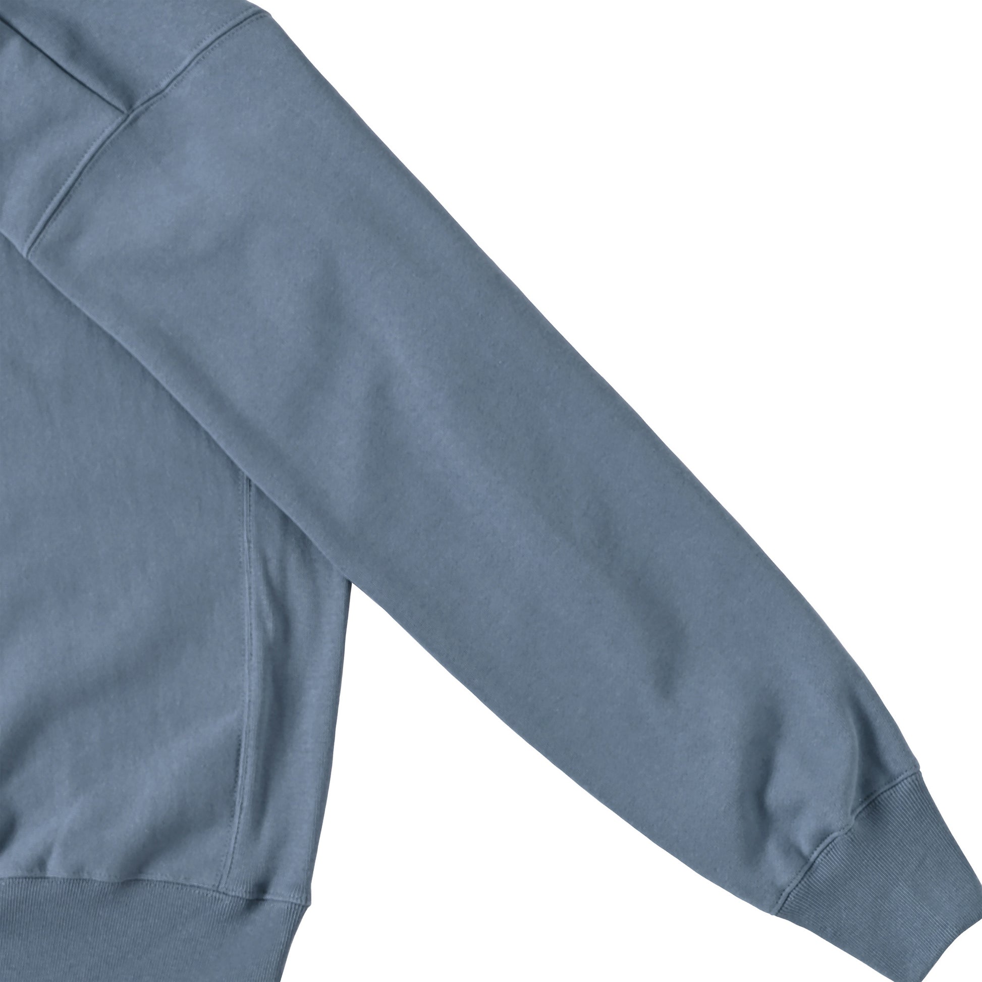 Cuun Nov.2014 Fleece-Lined Sweatshirt with Side Rib Panels blue image