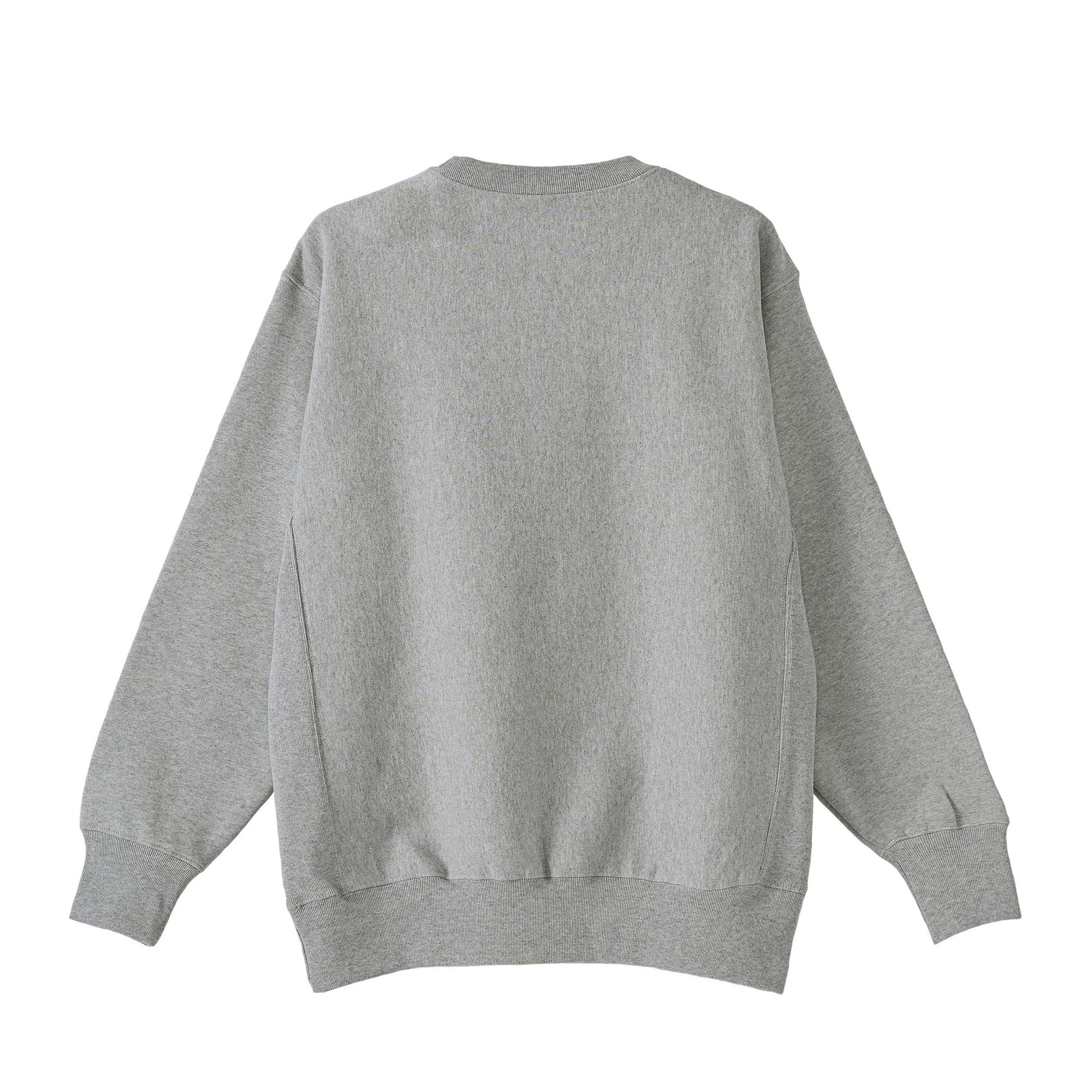 Cuun Nov.2014 Fleece-Lined Sweatshirt with Side Rib Panels gray image