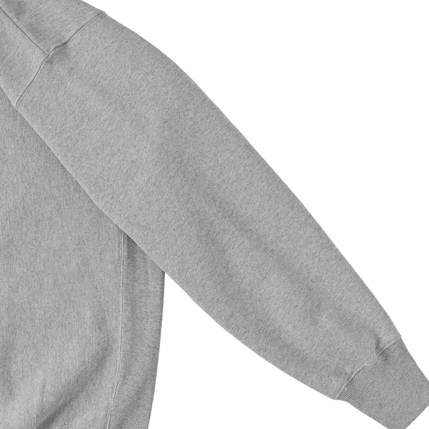 Cuun Nov.2014 Fleece-Lined Sweatshirt with Side Rib Panels gray image