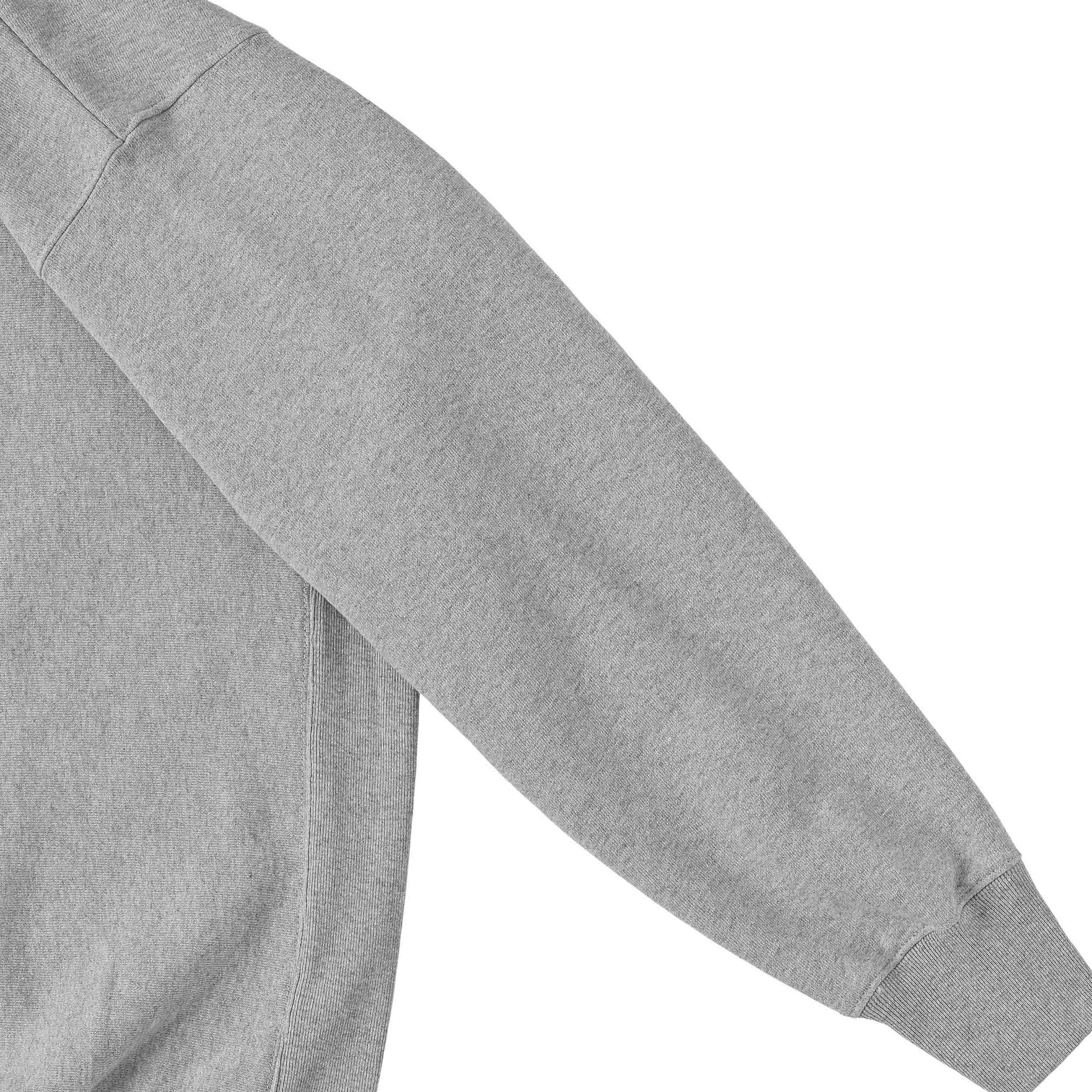 Cuun Nov.2014 Fleece-Lined Sweatshirt with Side Rib Panels gray image