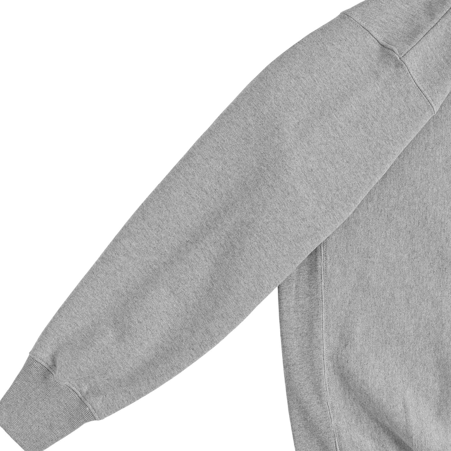 Cuun Nov.2014 Fleece-Lined Sweatshirt with Side Rib Panels gray image