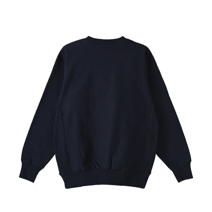 Cuun Nov.2014 Fleece-Lined Sweatshirt with Side Rib Panels navy image