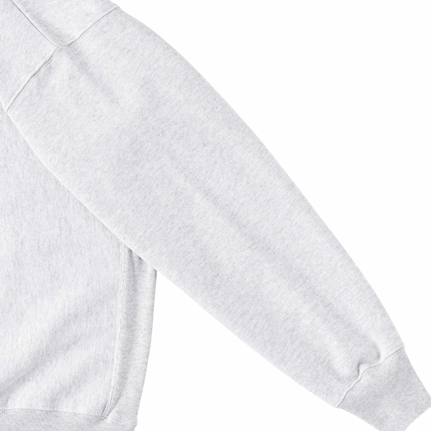 Cuun Dec.2014 Fleece-Lined Sweatshirt with Side Rib Panels ash image