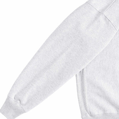 Cuun Dec.2014 Fleece-Lined Sweatshirt with Side Rib Panels ash image