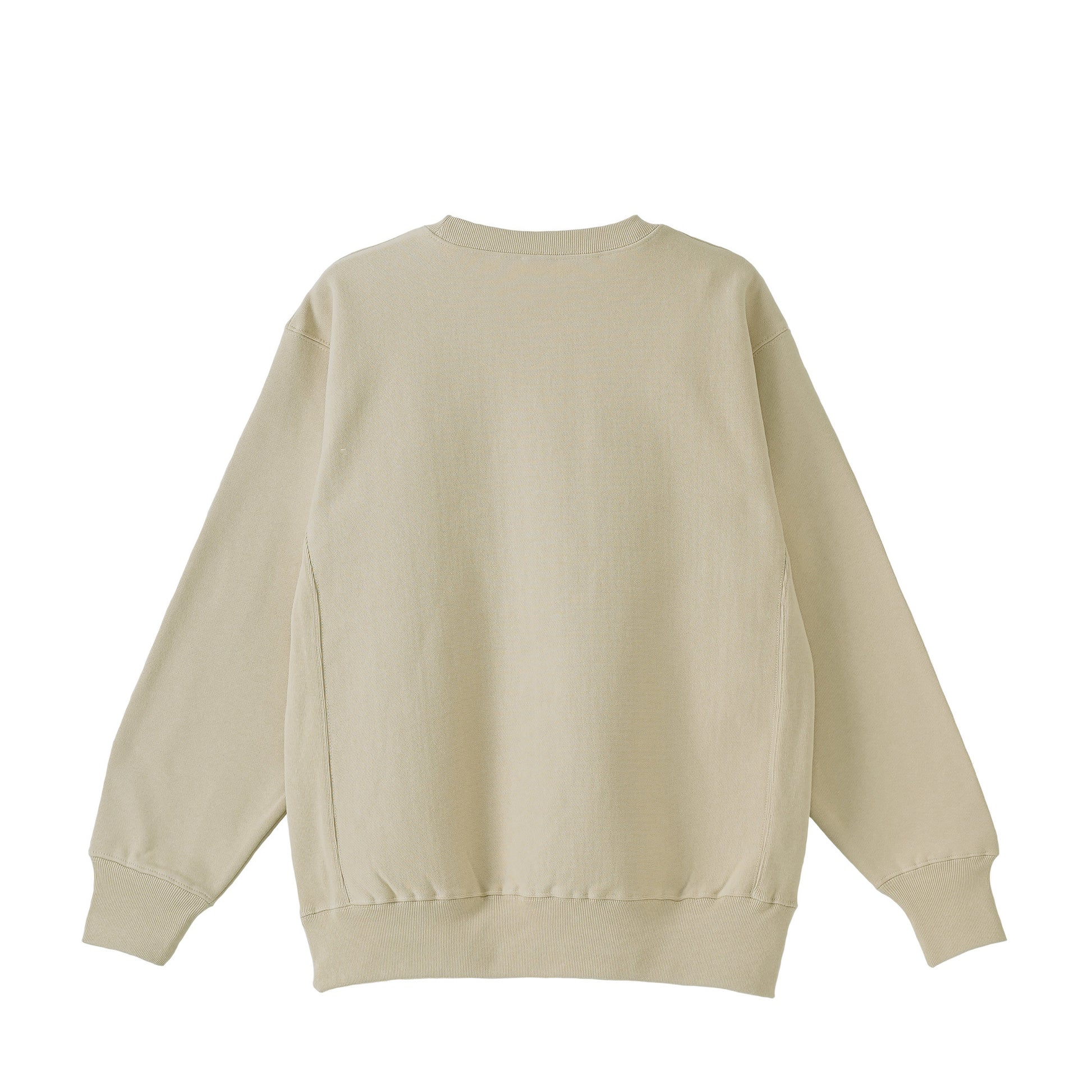 Cuun Dec.2014 Fleece-Lined Sweatshirt with Side Rib Panels beige image