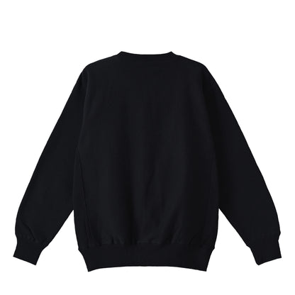 Cuun Dec.2014 Fleece-Lined Sweatshirt with Side Rib Panels black image