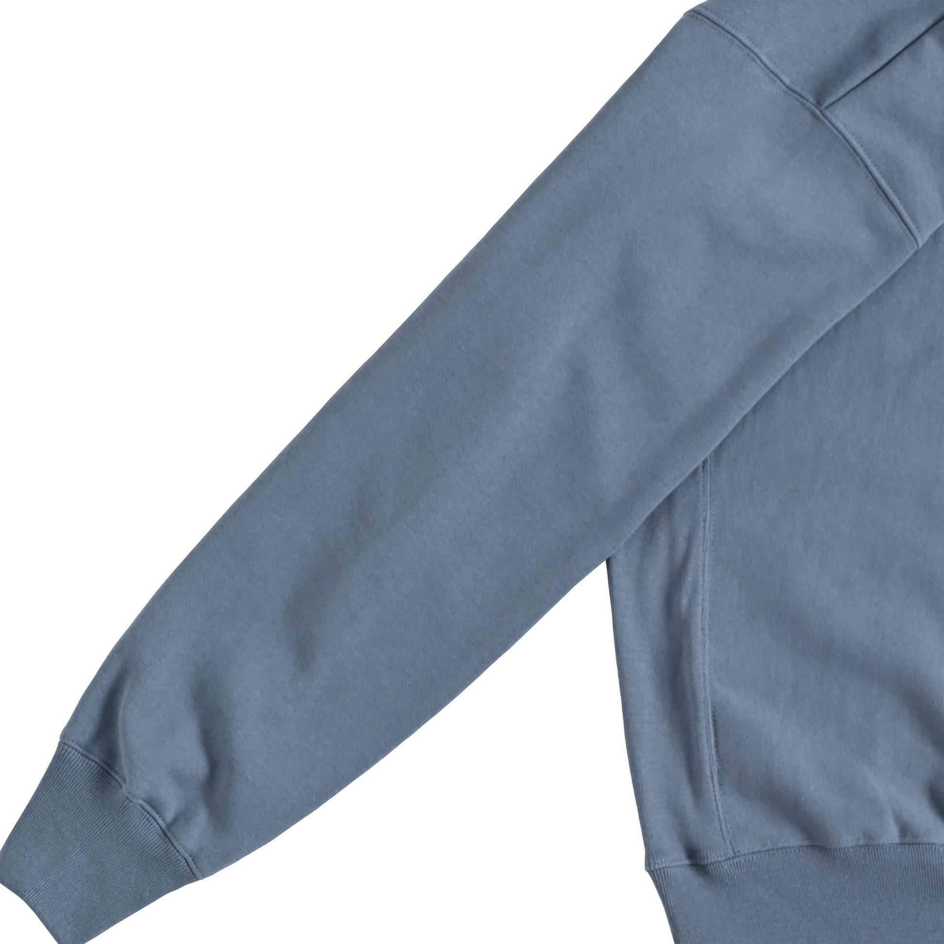 Cuun Dec.2014 Fleece-Lined Sweatshirt with Side Rib Panels blue image