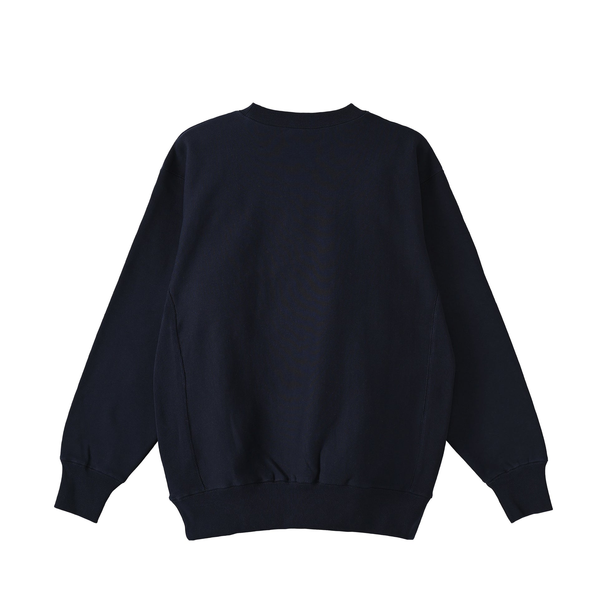 Cuun Dec.2014 Fleece-Lined Sweatshirt with Side Rib Panels navy image