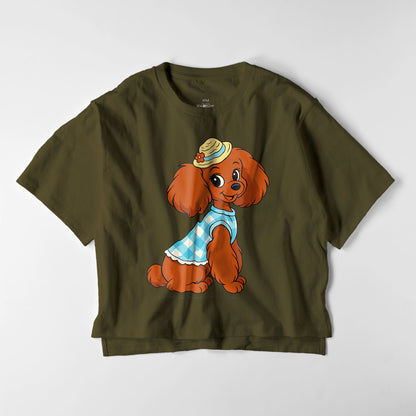 【期間限定】CUUN Jul 2014 Edition ビッグシルエット レディースTシャツ olive-drab image