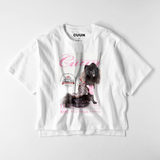 【期間限定】CUUN Oct 2014 Edition Cover ビッグシルエット レディースTシャツ white image