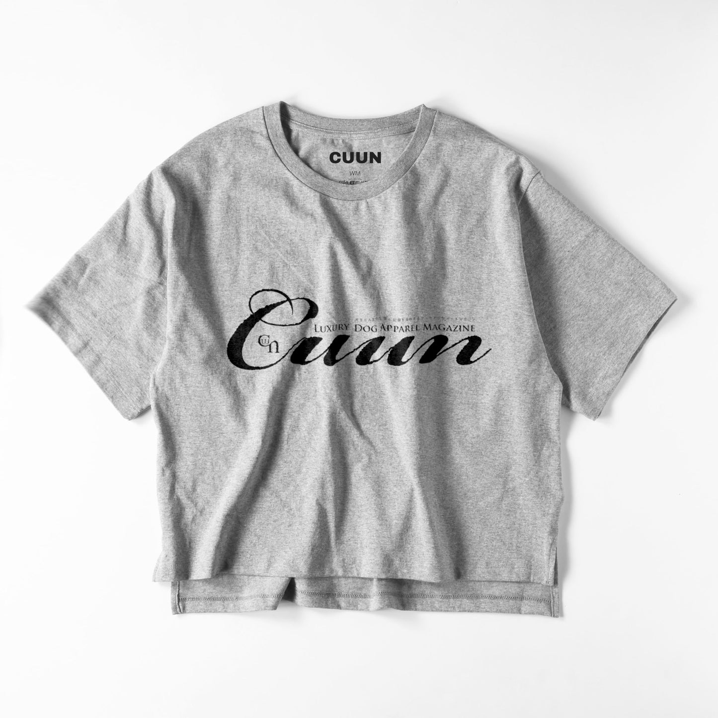 CUUN LOGO ビッグシルエット レディースTシャツ gray image