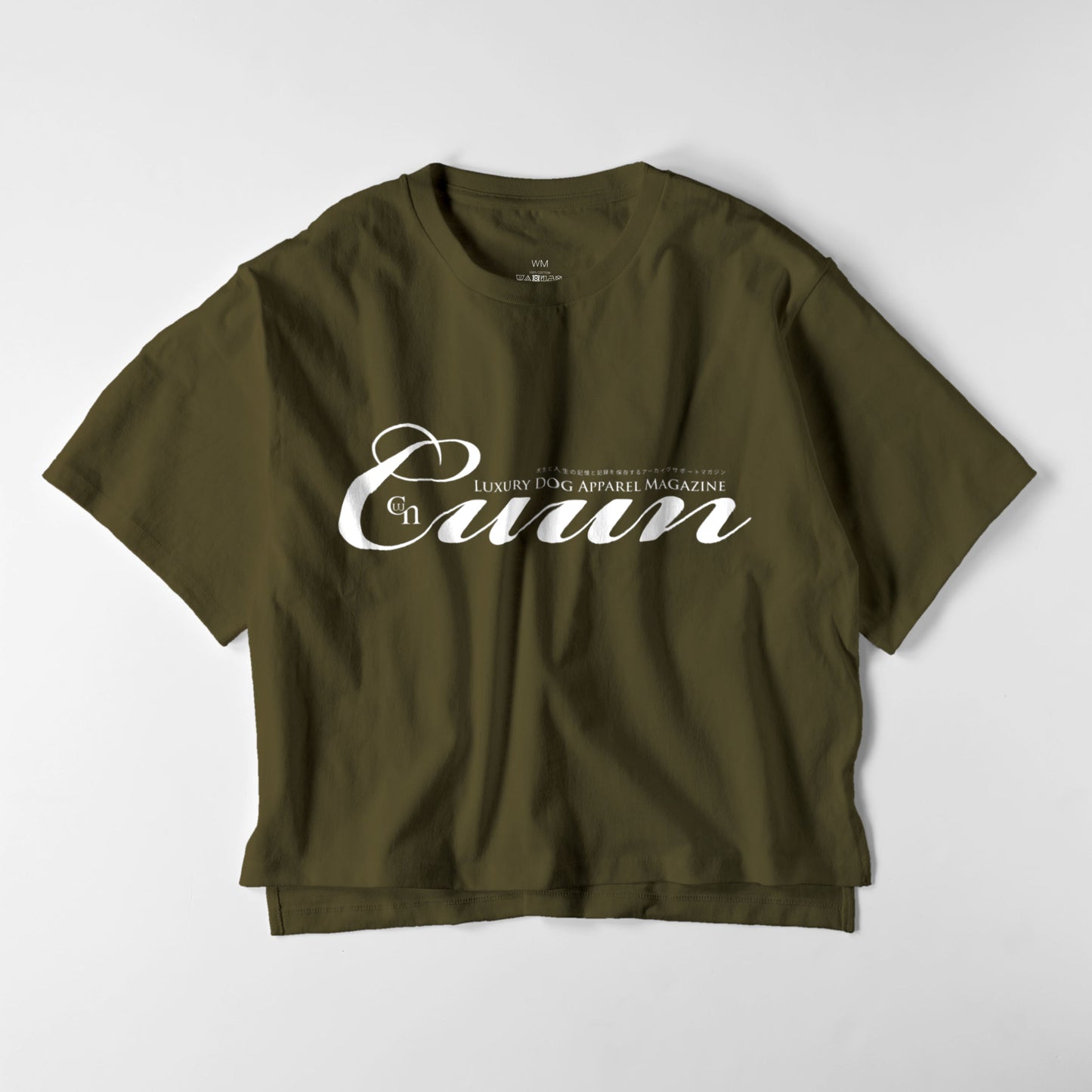 CUUN LOGO ビッグシルエット レディースTシャツ olive-drab image