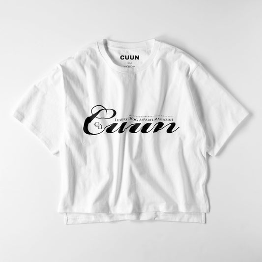 CUUN LOGO ビッグシルエット レディースTシャツ white image