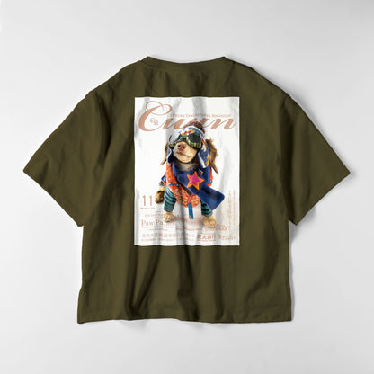 Cuun Nov.2014 Oversized Women's T-Shirts olive-drab image