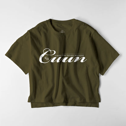 Cuun Nov.2014 Oversized Women's T-Shirts olive-drab image