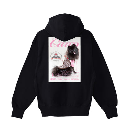 【期間限定】CUUN Sep 2014 Edition Cover 裏起毛 プレミアム ジップアップパーカー black image