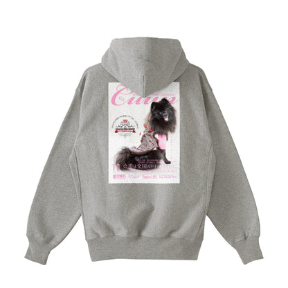 【期間限定】CUUN Sep 2014 Edition Cover 裏起毛 プレミアム ジップアップパーカー gray image