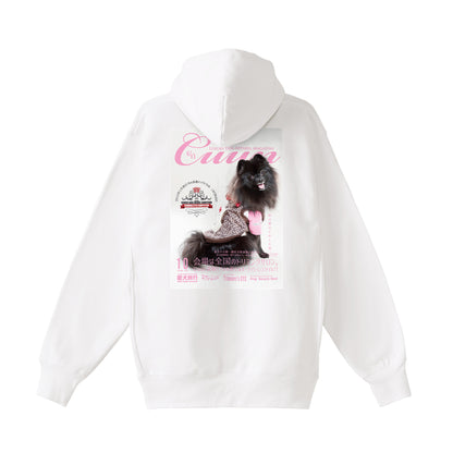 【期間限定】CUUN Sep 2014 Edition Cover 裏起毛 プレミアム ジップアップパーカー white image